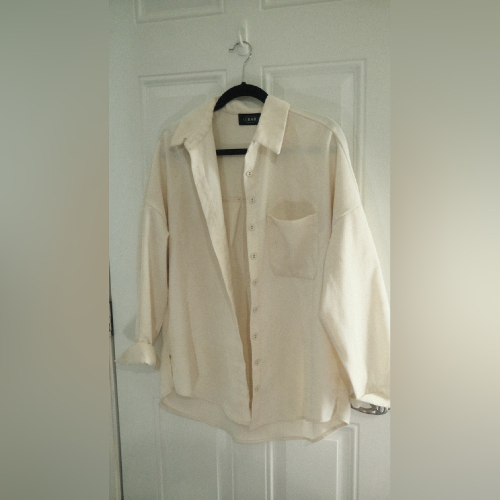 Cider Off-White Textured Shirt